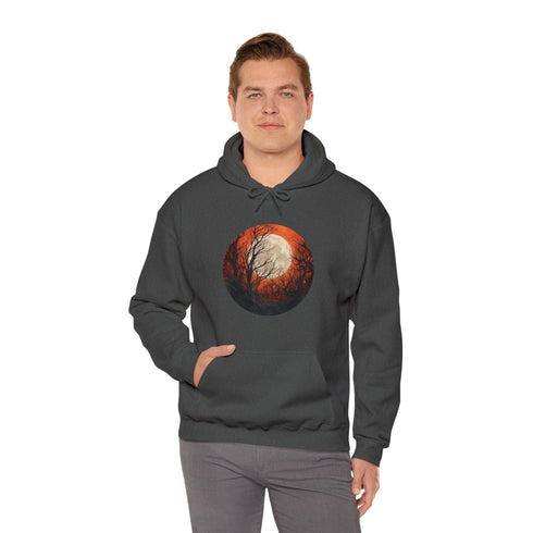 Halloween Harvest Moon - Graphic Hooded Sweatshirt